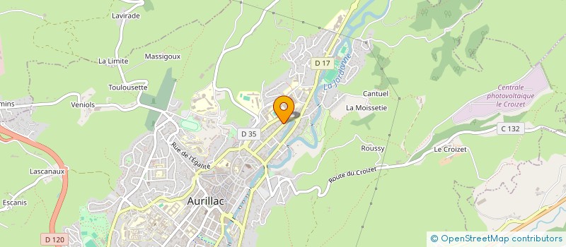 localisation de l'entreprise MONSIEUR CHRISTIAN FOURNIER à AURILLAC