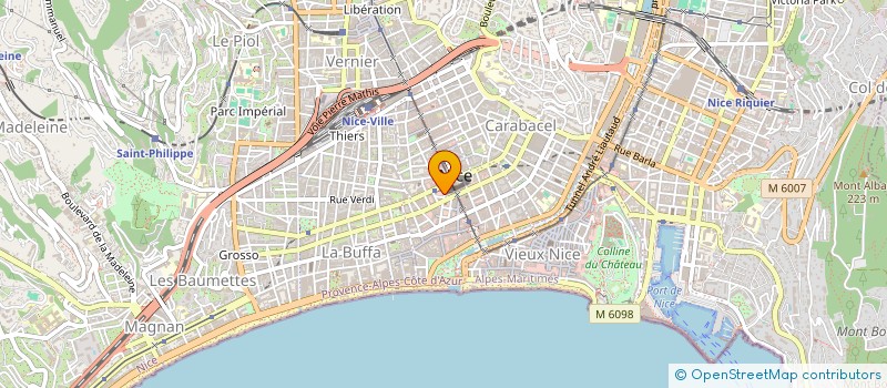 localisation de l'entreprise MONSIEUR CHRISTIAN FOURNIER  NICE