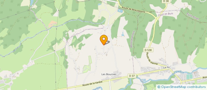 localisation de l'entreprise MONSIEUR CHRISTIAN FOURNIER  MONTSEVEROUX