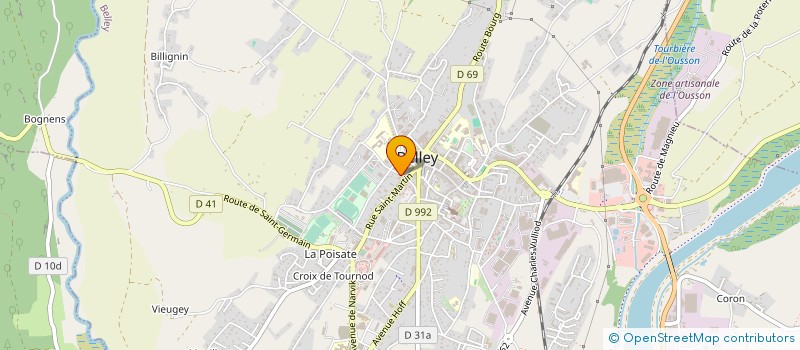 localisation de l'entreprise MONSIEUR CHRISTIAN FOURNIER  BELLEY