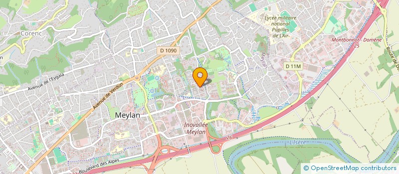 localisation de l'entreprise MONSIEUR CHRISTIAN FOURNIER à MEYLAN