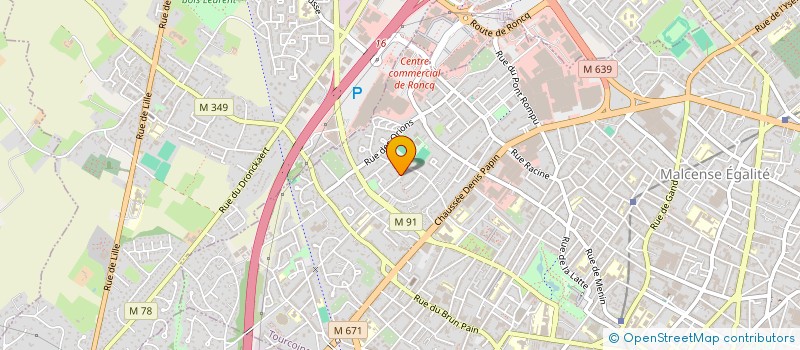 localisation de l'entreprise MONSIEUR CHRISTIAN FOVIAUX  TOURCOING