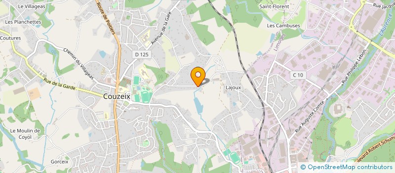 localisation de l'entreprise MONSIEUR CHRISTIAN FRAGNAUD à COUZEIX