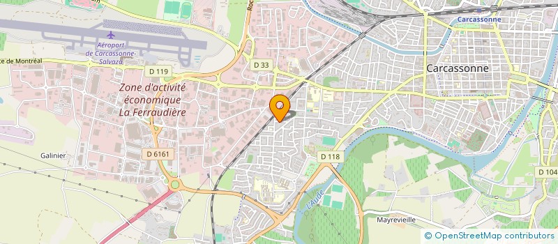 localisation de l'entreprise MONSIEUR CHRISTIAN FRANCERIS  CARCASSONNE