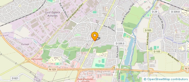 localisation de l'entreprise MONSIEUR CHRISTIAN FRANCIS THAUVIN à LUISANT
