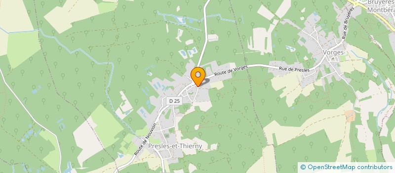 localisation de l'entreprise MONSIEUR CHRISTIAN FRANCOIS MARGOTTEAU  PRESLES-ET-THIERNY