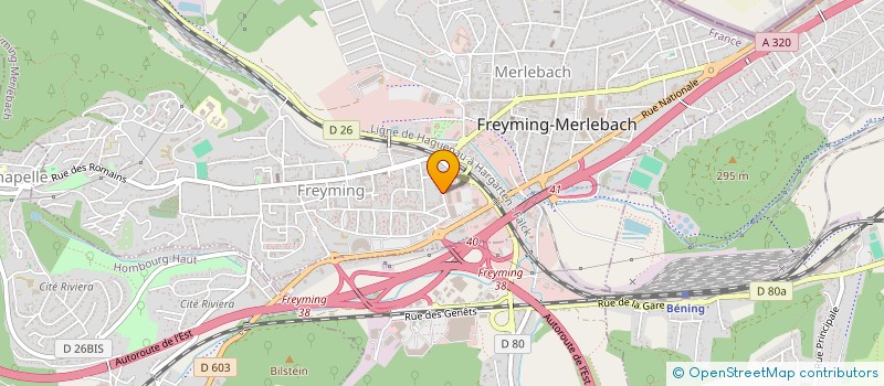 localisation de l'entreprise MONSIEUR CHRISTIAN FRENZEL à FREYMING-MERLEBACH