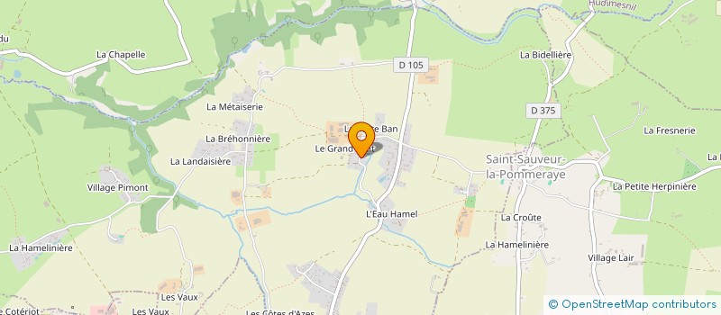 localisation de l'entreprise MONSIEUR CHRISTIAN FRETEL  SAINT-JEAN-DES-CHAMPS