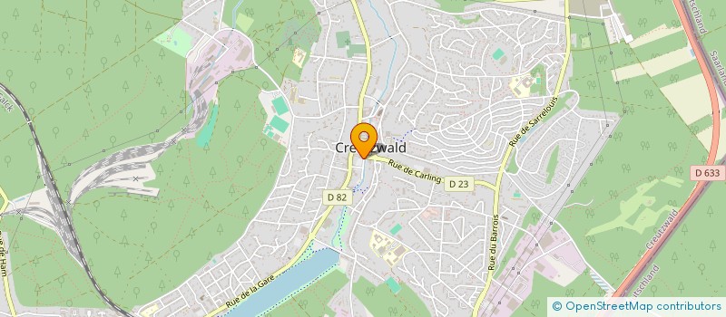 localisation de l'entreprise MONSIEUR CHRISTIAN FREY  CREUTZWALD