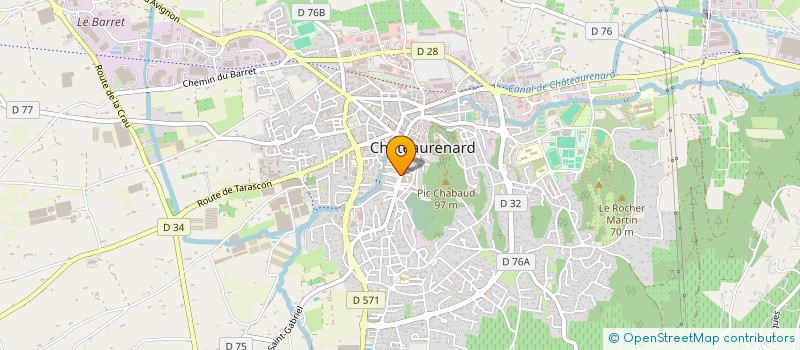 localisation de l'entreprise MONSIEUR CHRISTIAN GABET  CHATEAURENARD