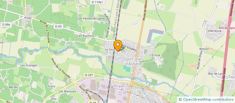 localisation de l'entreprise MONSIEUR CHRISTIAN GAGET à SAINT JEAN D'ARDIERES