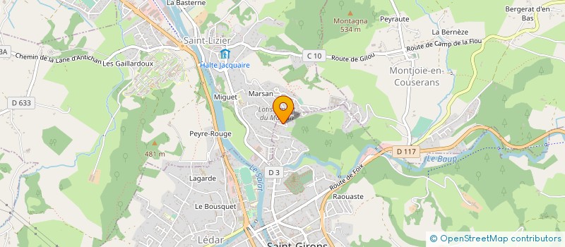localisation de l'entreprise MONSIEUR CHRISTIAN GAILLARD à SAINT-GIRONS