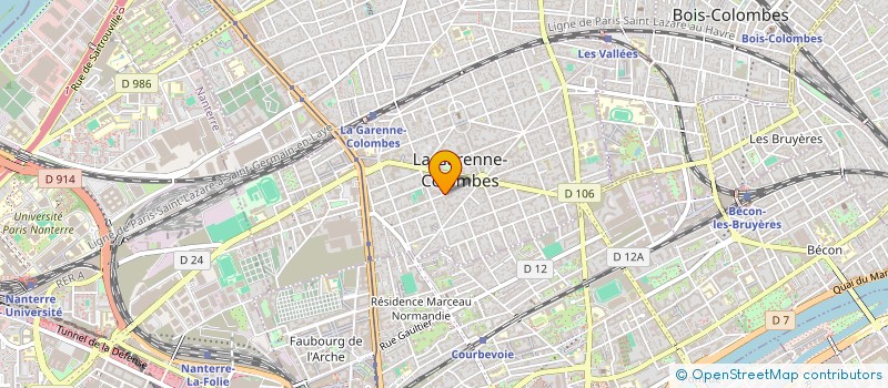 localisation de l'entreprise MONSIEUR CHRISTIAN GALANTI  LA GARENNE-COLOMBES