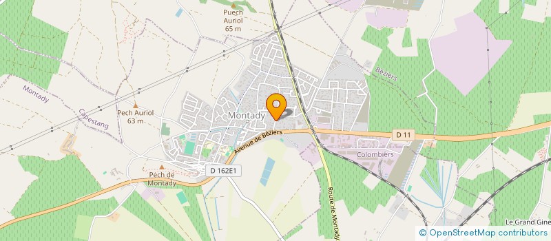 localisation de l'entreprise MONSIEUR CHRISTIAN GALIBERT  MONTADY