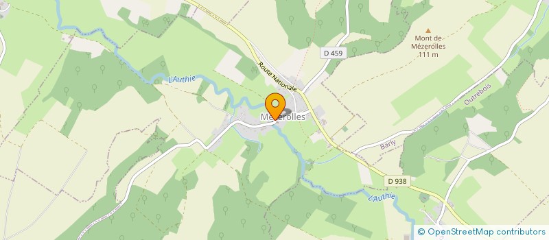 localisation de l'entreprise MONSIEUR CHRISTIAN GALLET  MEZEROLLES