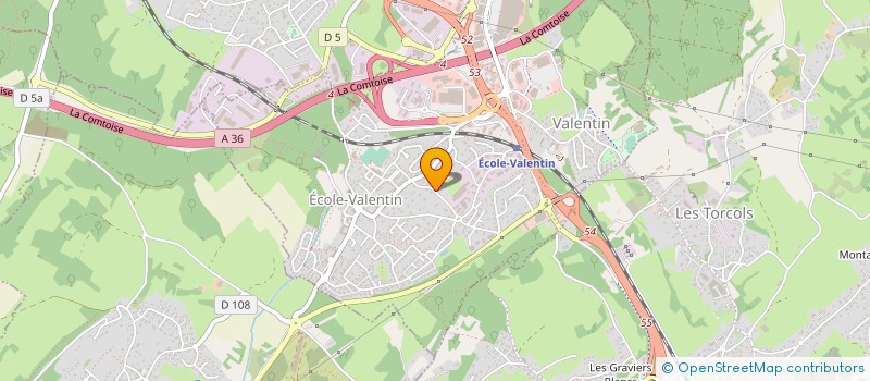 localisation de l'entreprise MONSIEUR CHRISTIAN GALTIER  ECOLE-VALENTIN