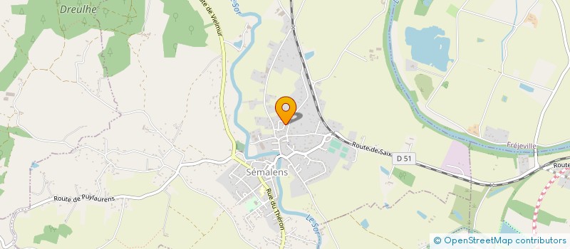 localisation de l'entreprise MONSIEUR CHRISTIAN GAMBLIN  SEMALENS