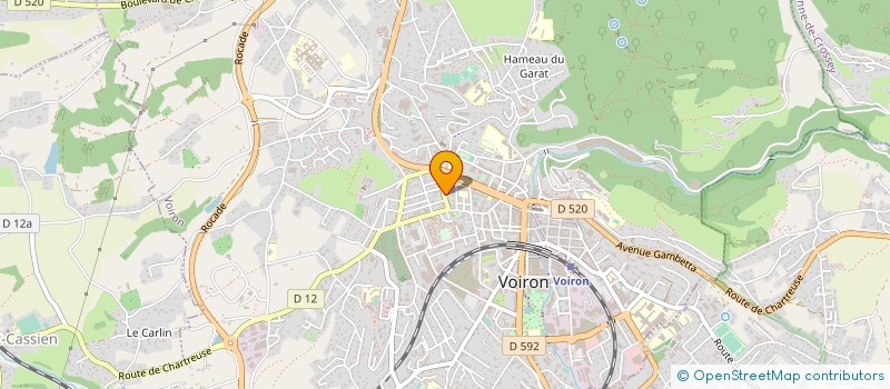 localisation de l'entreprise MONSIEUR CHRISTIAN GANDIT  VOIRON