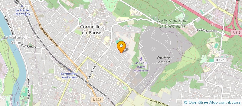 localisation de l'entreprise MONSIEUR CHRISTIAN GARAUD à CORMEILLES EN PARISIS