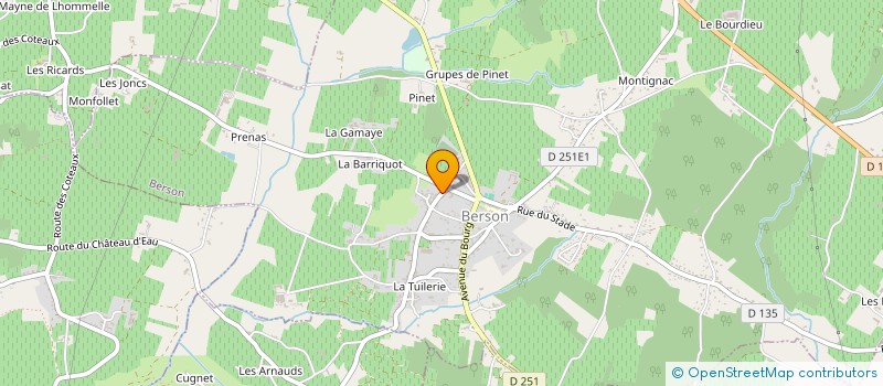 localisation de l'entreprise MONSIEUR CHRISTIAN GARDAIR  BERSON