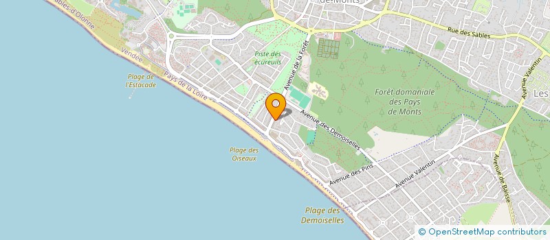 localisation de l'entreprise MONSIEUR CHRISTIAN GARNIER  SAINT-JEAN-DE-MONTS