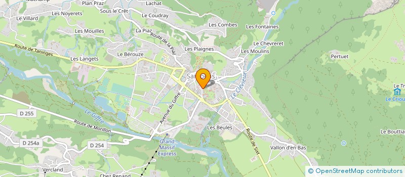 localisation de l'entreprise MONSIEUR CHRISTIAN GARNIER  SAMOENS