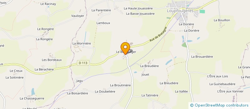 localisation de l'entreprise MONSIEUR CHRISTIAN GARNIER  LOUPFOUGERES