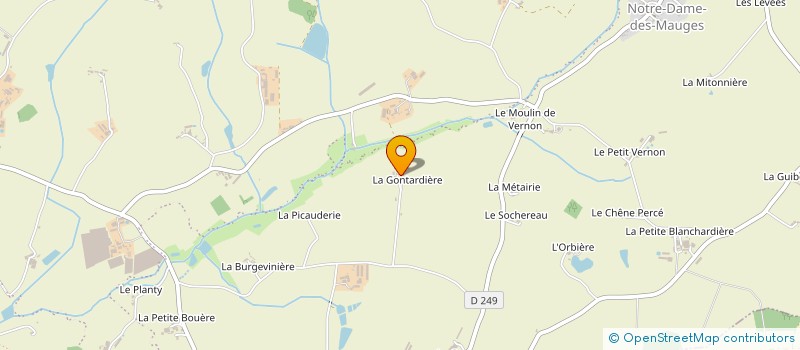 localisation de l'entreprise MONSIEUR CHRISTIAN GASTE à BEAUPREAU-EN-MAUGES