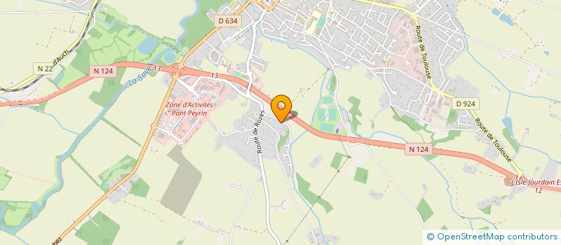 localisation de l'entreprise MONSIEUR CHRISTIAN GASTON  L'ISLE-JOURDAIN