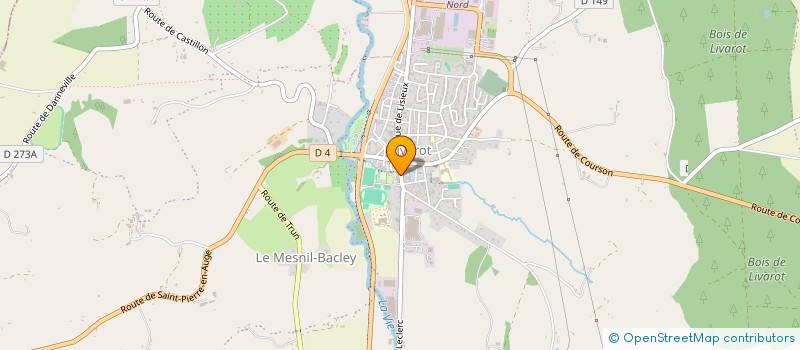 localisation de l'entreprise MONSIEUR CHRISTIAN GAUBERT  LIVAROT-PAYS-D'AUGE