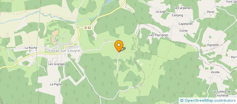 localisation de l'entreprise MONSIEUR CHRISTIAN GAUCHEROT  LIORAC-SUR-LOUYRE