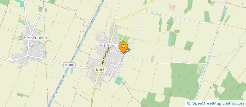 localisation de l'entreprise MONSIEUR CHRISTIAN GAUGLER  ARTOLSHEIM