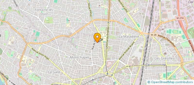 localisation de l'entreprise MONSIEUR CHRISTIAN GAUTHERON à DIJON