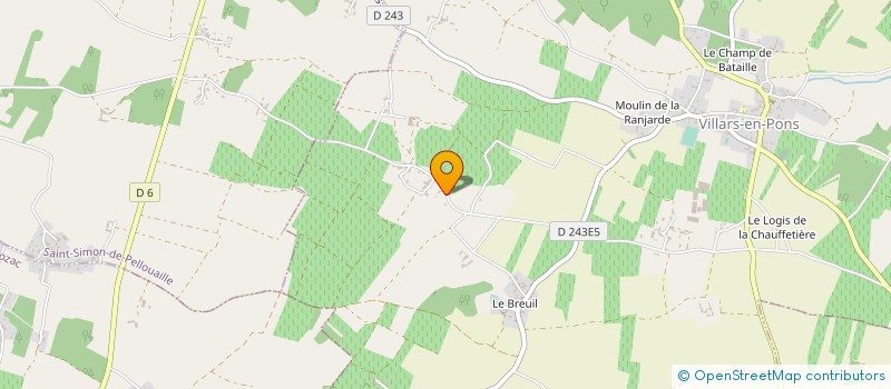 localisation de l'entreprise MONSIEUR CHRISTIAN GAUTHIER  VILLARS-EN-PONS