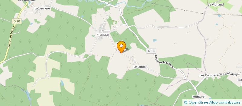 localisation de l'entreprise MONSIEUR CHRISTIAN GAUTHIER  FRAISSE