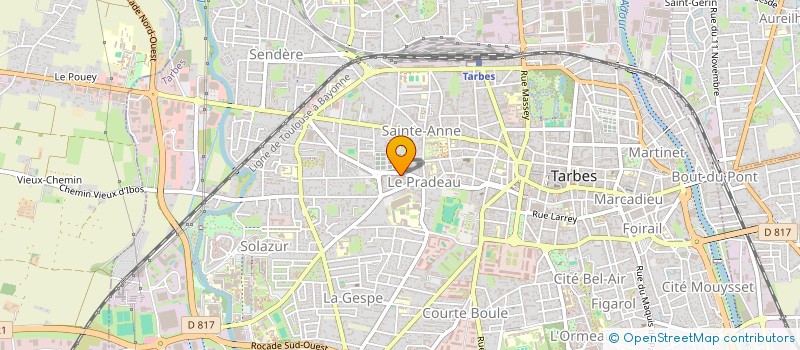 localisation de l'entreprise MONSIEUR CHRISTIAN GAYET à TARBES