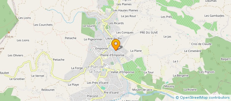 localisation de l'entreprise MONSIEUR CHRISTIAN GEDEON à LE PLAN-DE-LA-TOUR