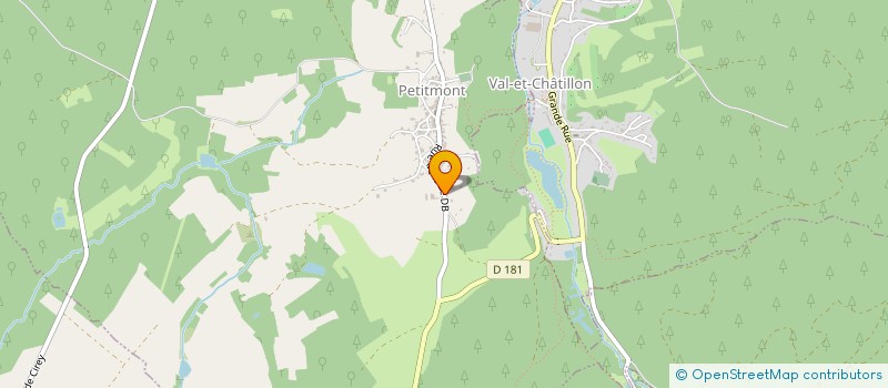 localisation de l'entreprise MONSIEUR CHRISTIAN GEDOR  PETITMONT