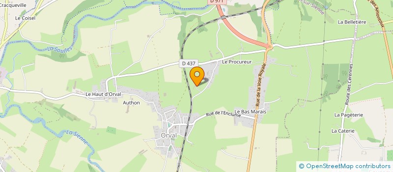 localisation de l'entreprise MONSIEUR CHRISTIAN GEMIN  ORVAL SUR SIENNE