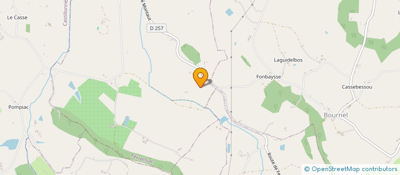 localisation de l'entreprise MONSIEUR CHRISTIAN GENEAU DE LAMARLIERE  FERRENSAC