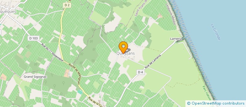 localisation de l'entreprise MONSIEUR CHRISTIAN GENESTE  SAINT-YZANS-DE-MEDOC