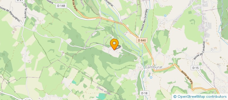 localisation de l'entreprise MONSIEUR CHRISTIAN GENOT  CAMBURAT