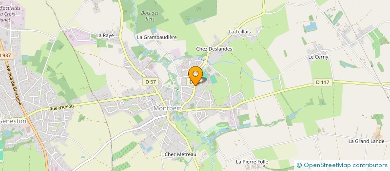 localisation de l'entreprise MONSIEUR CHRISTIAN GENTIL  MONTBERT