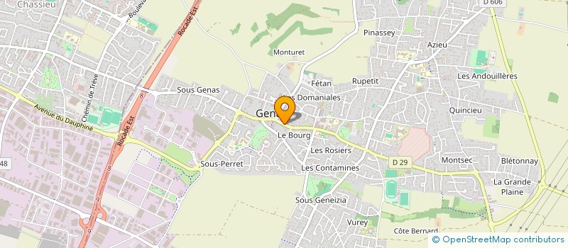 localisation de l'entreprise MONSIEUR CHRISTIAN GENTY  GENAS