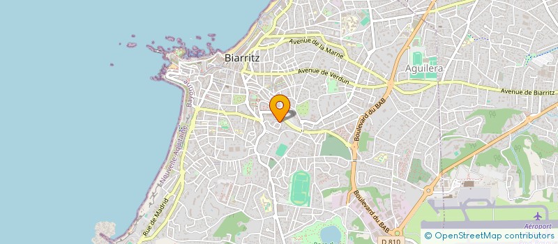 localisation de l'entreprise MONSIEUR CHRISTIAN GEORGES VERDEAU  BIARRITZ