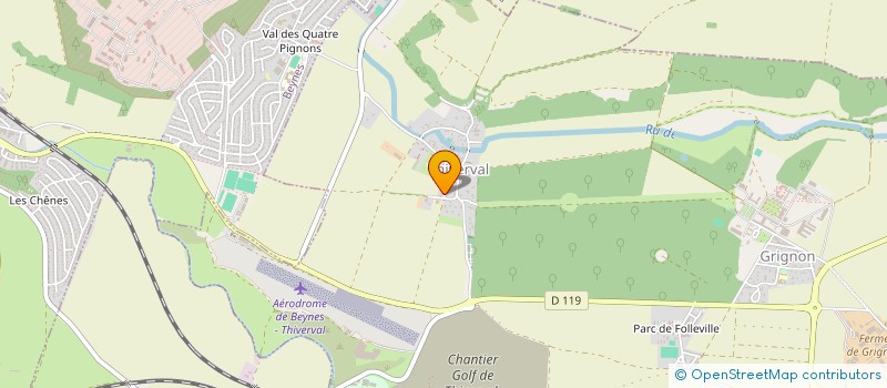 localisation de l'entreprise MONSIEUR CHRISTIAN GEORGET à THIVERVAL-GRIGNON