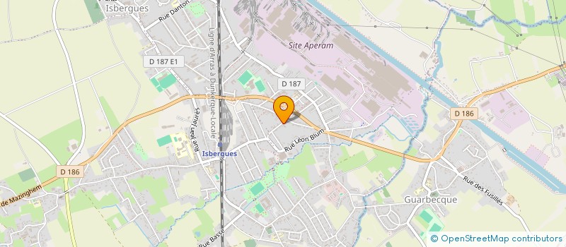 localisation de l'entreprise MONSIEUR CHRISTIAN GERARD à ISBERGUES