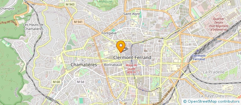 localisation de l'entreprise MONSIEUR CHRISTIAN GERBIER  CLERMONT-FERRAND