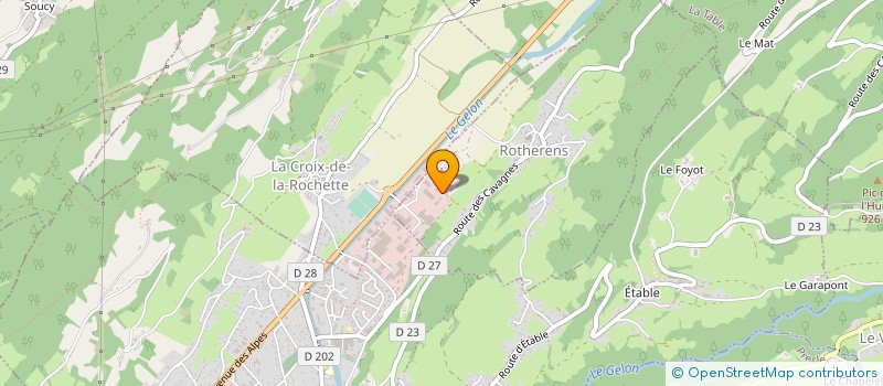 localisation de l'entreprise MONSIEUR CHRISTIAN GHEZZI à VALGELON-LA ROCHETTE