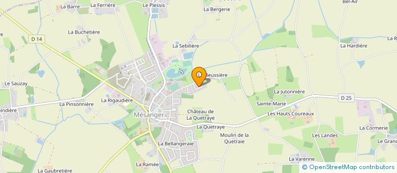 localisation de l'entreprise MONSIEUR CHRISTIAN GICQUEAU  MESANGER